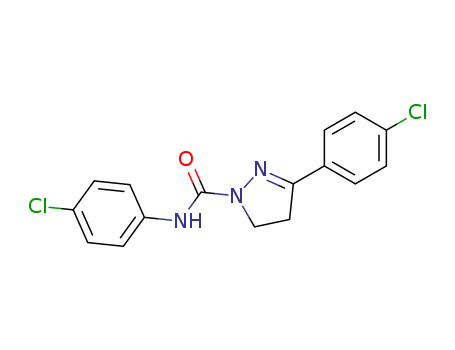 3-(4-CHLOROPHENYL)-1-(4-CHLOROPHENYLCARBAMOYL)-2-PYRAZOLINE