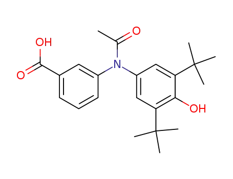 N-acetyl-3-(3,5-di-t-butyl-4-hydroxyanilino)benzoic acid