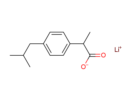 Molecular Structure of 183664-35-9 (Benzeneacetic acid, a-methyl-4-(2-methylpropyl)-, lithium salt)