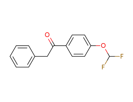 Molecular Structure of 83882-61-5 (1-(4-(difluoroMethoxy)phenyl)-2-phenylethanone)