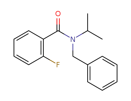 Molecular Structure of 312924-64-4 (N-Benzyl-2-fluoro-N-isopropylbenzaMide, 97%)