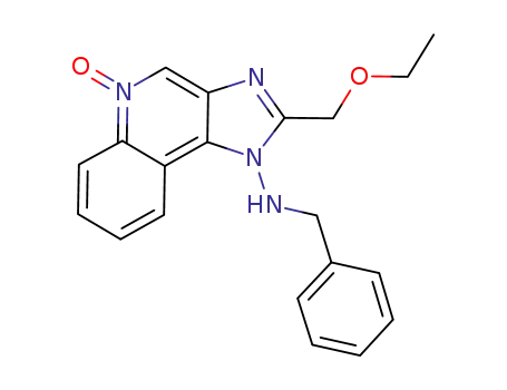 Molecular Structure of 749921-81-1 (1H-Imidazo[4,5-c]quinolin-1-amine, 2-(ethoxymethyl)-N-(phenylmethyl)-,
5-oxide)