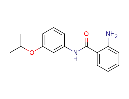 Molecular Structure of 74699-48-2 (Benzamide, 2-amino-N-[3-(1-methylethoxy)phenyl]-)