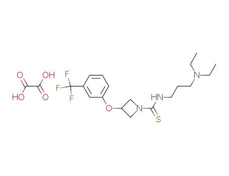 N-[3-(Diethylamino)propyl]-3-[3-(trifluoromethyl) phenoxy]-1-azetidinecarbothioamide, oxalate