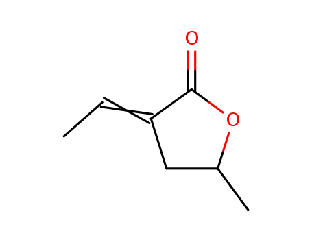 Molecular Structure of 62527-65-5 (2(3H)-Furanone, 3-ethylidenedihydro-5-methyl-)