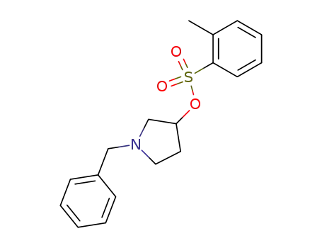 Benzenesulfonic acid, 2-methyl-, 1-(phenylmethyl)-3-pyrrolidinyl ester