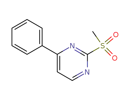 Molecular Structure of 56734-11-3 (2-METHANESULFONYL-4-PHENYL-PYRIMIDINE)