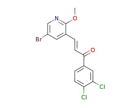 2-Propen-1-one,
3-(5-bromo-2-methoxy-3-pyridinyl)-1-(3,4-dichlorophenyl)-, (E)-