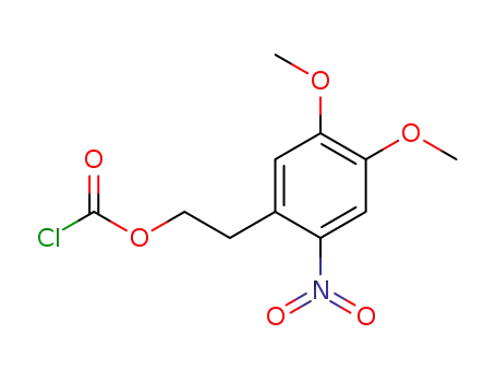 Molecular Structure of 179691-30-6 (2-(4,5-dimethoxy-2-nitrophenyl)ethyl chloroformate)
