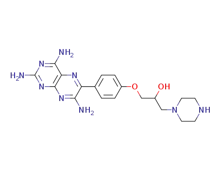 1-Piperazineethanol, alpha-((4-(2,4,7-triamino-6-pteridinyl)phenoxy)methyl)-