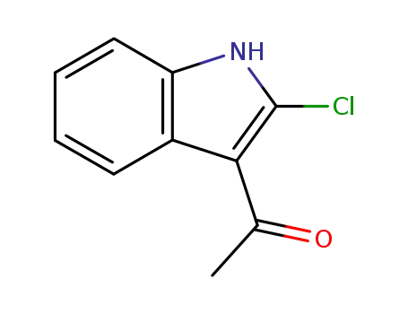Molecular Structure of 65287-74-3 (1-(2-Chloro-1H-indol-3-yl)-ethanone)