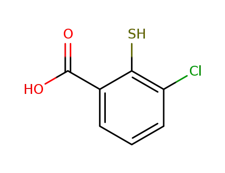 Molecular Structure of 17839-51-9 (Benzoic acid, 3-chloro-2-mercapto-)