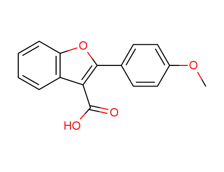 Molecular Structure of 1690-59-1 (2-(4-methoxyphenyl)benzofuran-3-carboxylic acid)
