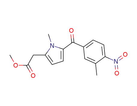 1H-Pyrrole-2-acetic acid, 1-methyl-5-(3-methyl-4-nitrobenzoyl)-, methyl
ester