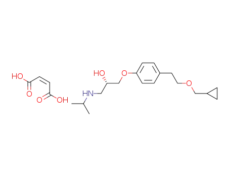 (S)-(-)-3-<4-<2-(cyclopropylmethoxy)ethyl>phenoxy>-1-(isopropylamino)-2-propanol maleate
