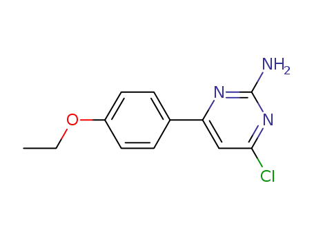 Molecular Structure of 881194-47-4 (2-Pyrimidinamine, 4-chloro-6-(4-ethoxyphenyl)-)