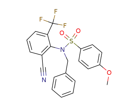 N-Benzyl-N-(2-cyano-6-trifluoromethyl-phenyl)-4-methoxy-benzenesulfonamide