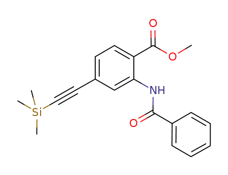 Benzoic acid, 2-(benzoylamino)-4-[(trimethylsilyl)ethynyl]-, methyl ester