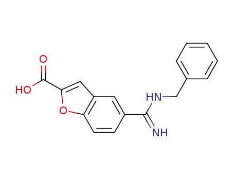Molecular Structure of 174774-94-8 (5-benzylamidino-2-benzofurancarboxylic acid)