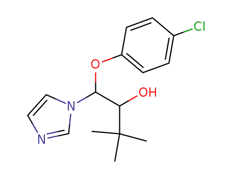 Molecular Structure of 55362-18-0 (1-(4-Chlorophenoxy)-1-(1-imidazolyl)-3,3-dimethyl-2-butanol)