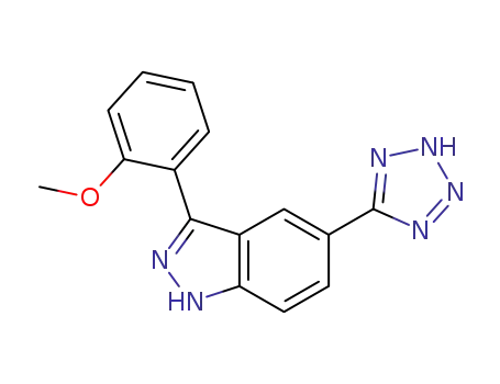 1H-Indazole, 3-(2-methoxyphenyl)-5-(1H-tetrazol-5-yl)-