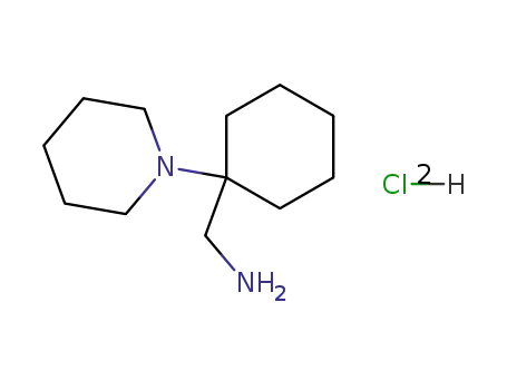 Molecular Structure of 41805-37-2 (1-(1-aminomethyl-cyclohexyl)-piperidine; dihydrochloride)