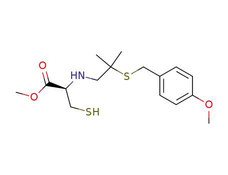 L-Cysteine, N-[2-[[(4-methoxyphenyl)methyl]thio]-2-methylpropyl]-,
methyl ester