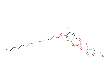 Phosphoric acid, mono[3-(bromomethyl)phenyl]
mono[2,5-dichloro-4-(tetradecyloxy)phenyl] ester