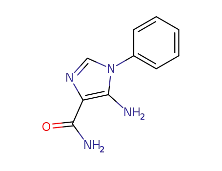 Molecular Structure of 64995-55-7 (1H-Imidazole-4-carboxamide, 5-amino-1-phenyl-)