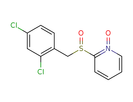 Molecular Structure of 60263-95-8 (Pyridine, 2-[[(2,4-dichlorophenyl)methyl]sulfinyl]-, 1-oxide)