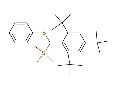 Trimethyl-[phenylsulfanyl-(2,4,6-tri-tert-butyl-phenyl)-methyl]-silane
