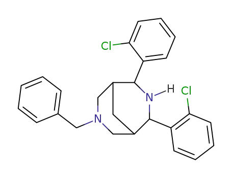 (2-endo,3-endo,4-endo)-2,4-bis(2-chlorophenyl)-7-benzyl-3,7-diazabicyclo<3.3.1>nonane