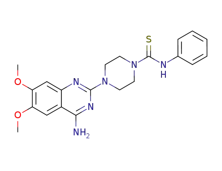 Molecular Structure of 79221-43-5 (1-Piperazinecarbothioamide, 4-(4-amino-6,7-dimethoxy-2-quinazolinyl)-N -phenyl-)