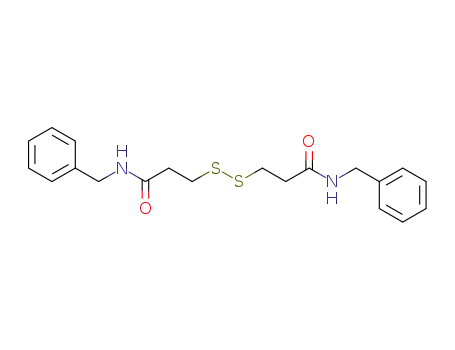 Molecular Structure of 2935-91-3 (Propanamide, 3,3'-dithiobis[N-(phenylmethyl)-)