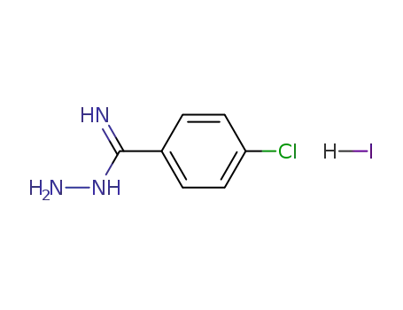 Molecular Structure of 101339-66-6 (4-CHLOROBENZAMIDRAZONE HYDROIODIDE)