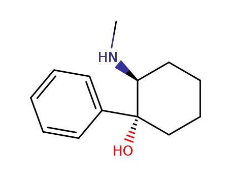 Molecular Structure of 129920-34-9 ((1R<sup>*</sup>,2S<sup>*</sup>)-2-(methylamino)-1-phenylcyclohexane-1-ol)