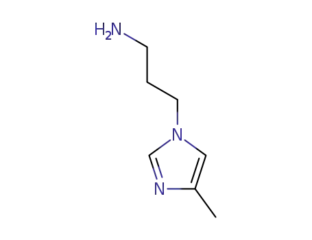 Molecular Structure of 78881-20-6 (1H-Imidazole-1-propanamine, 4-methyl-)