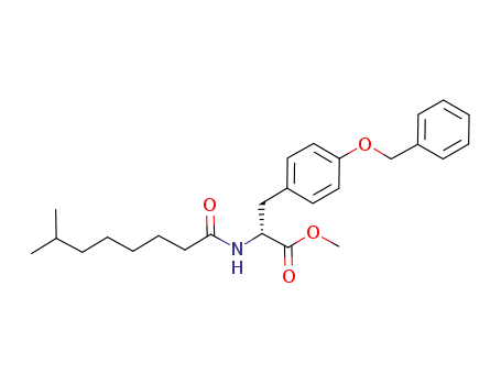 Molecular Structure of 1001416-26-7 (7-methyloctanoyl-NH-D-Tyr(Bn)-OMe)