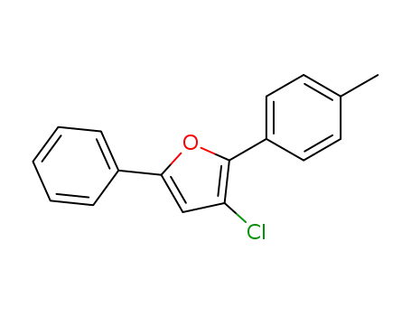 Molecular Structure of 1055900-77-0 (3-chloro-2-(4-methylphenyl)-5-phenylfuran)