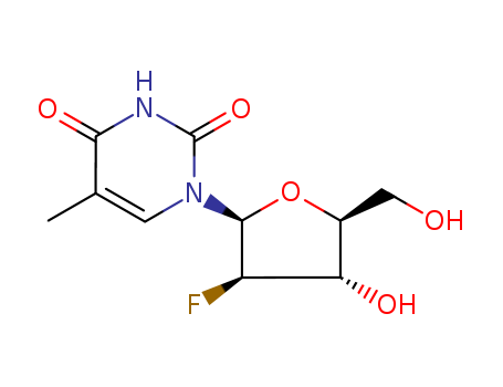 1-((2S,3R,4S,5S)-3-fluoro-4-hydroxy-5-(hydroxymethyl)tetrahydrofuran-2-yl)-5-methylpyrimidine-2,4(1H,3H)-dione