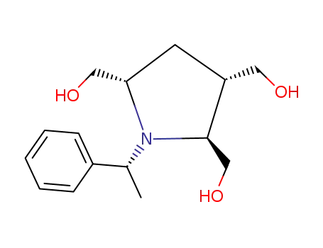 (-)-(2S,3S,5S)-2,3,5-tris(hydroxymethyl)-1-[(1R)-1-phenylethyl]pyrrolidine