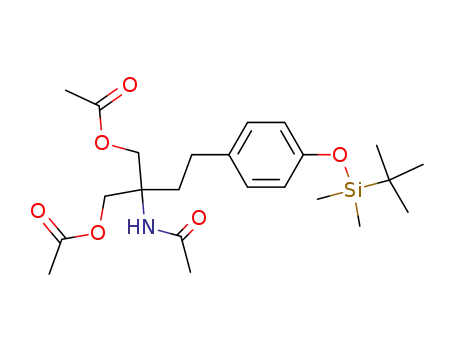 2-(acetylamino)-2-[(acetyloxy)methyl]-4-(4-{[1-(tert-butyl)-1,1-dimethylsilyl]oxy}phenyl)butyl acetate