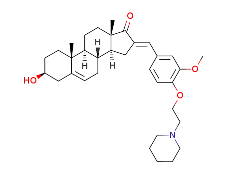 16-[3-methoxy-4-{2-(piperidin-1-yl)ethoxy}-benzylidene]-17-oxo-5-androsten-3β-ol