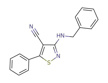 4-Isothiazolecarbonitrile, 5-phenyl-3-[(phenylmethyl)amino]-
