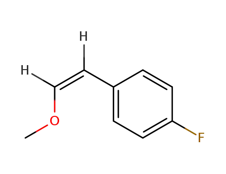 Molecular Structure of 54533-37-8 (1-Fluoro-4-[(Z)-2-methoxyethenyl]benzene)
