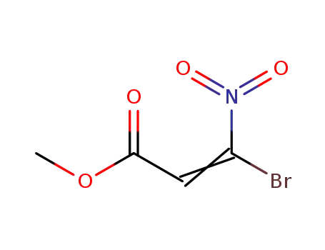 Molecular Structure of 845868-25-9 (2-Propenoic acid, 3-bromo-3-nitro-, methyl ester)