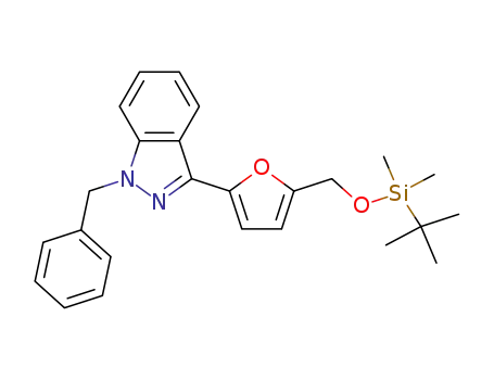 1-Benzyl-3-[5-(tert-butyl-dimethyl-silanyloxymethyl)-furan-2-yl]-1H-indazole