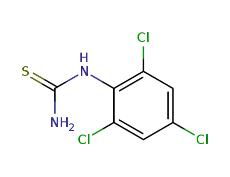 Molecular Structure of 31118-87-3 (1-(2,4,6-TRICHLOROPHENYL)-2-THIOUREA)