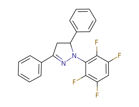 Molecular Structure of 355000-22-5 (3,5-diphenyl-1-(2,3,5,6-tetrafluorophenyl)-4,5-dihydro-1H-pyrazole)