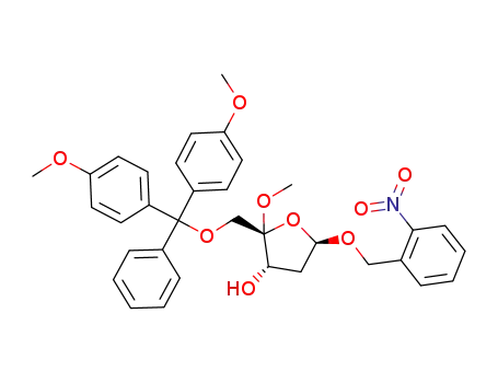 2-nitrobenzyl 4-methoxy-5-O-(4,4'-dimethoxytrityl)-2-deoxy-D-ribofuranoside